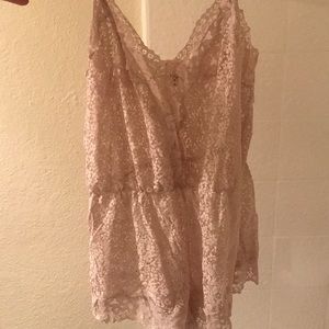 Victoria’s Secret Pink Lace Romper